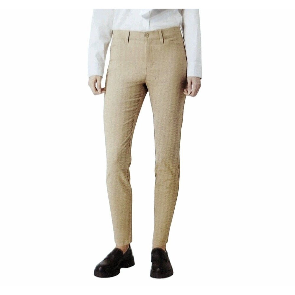 Chaps EST 1978 Women's Size 16 Straight Leg Pant Trousers Stretch Cotton Khaki